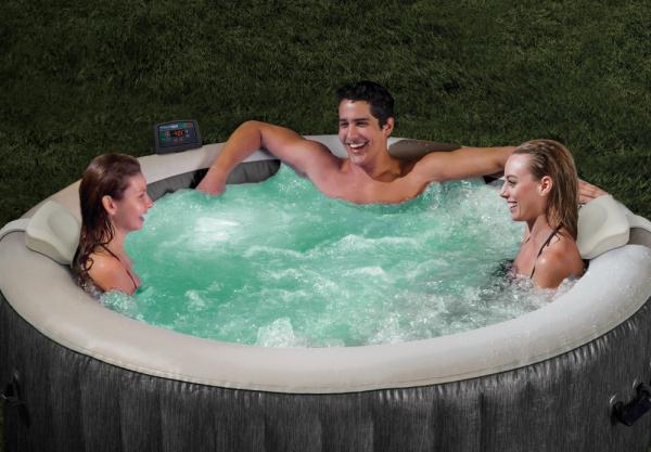 Steinbach Whirlpool Ø 196 x 71 cm PureSpa Greywood Deluxe